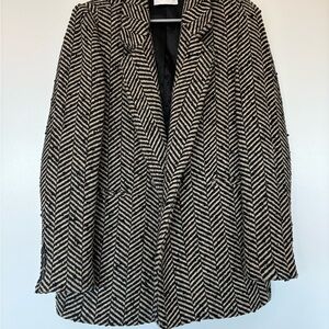 Anine Bing Diana Blazer, XS, Herringbone